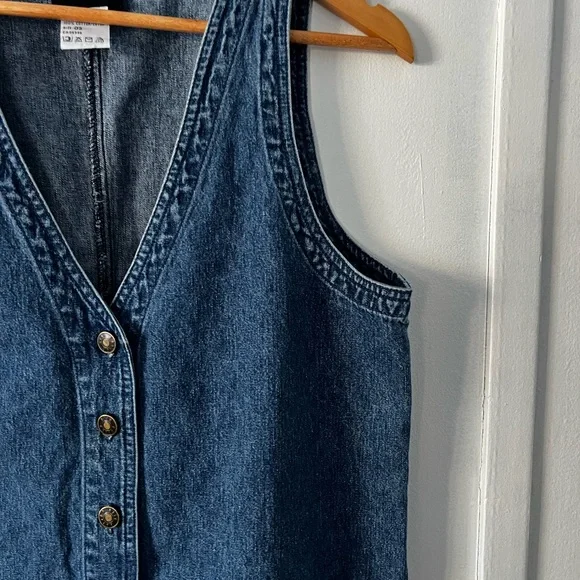 Vintage Denim Button-Up Dress - Picture 7 of 14